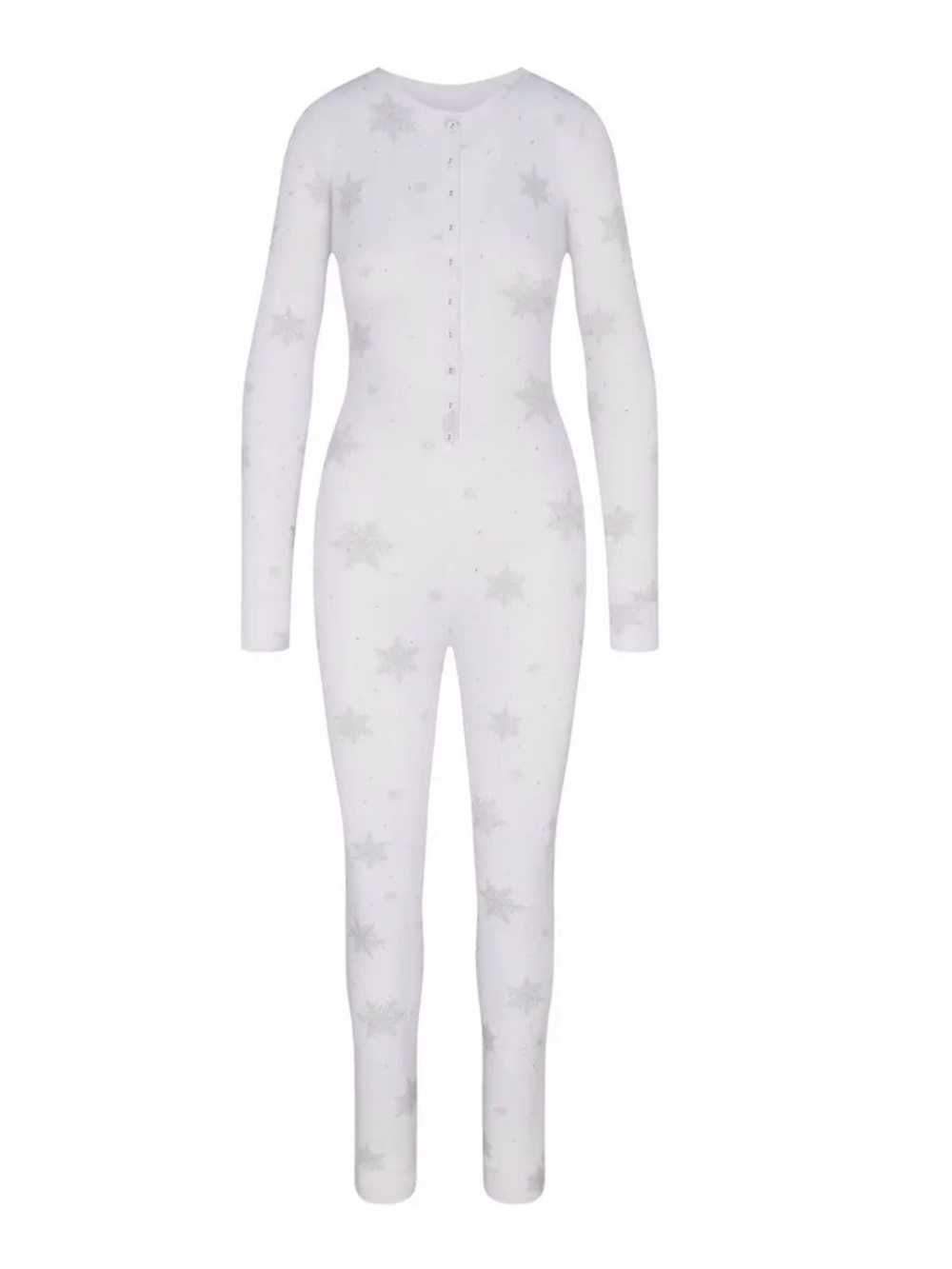 Skims logo plush pointelle onesie